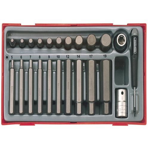 Teng Tthex23 Metric Hex Bit Socket Set 23 Pcs