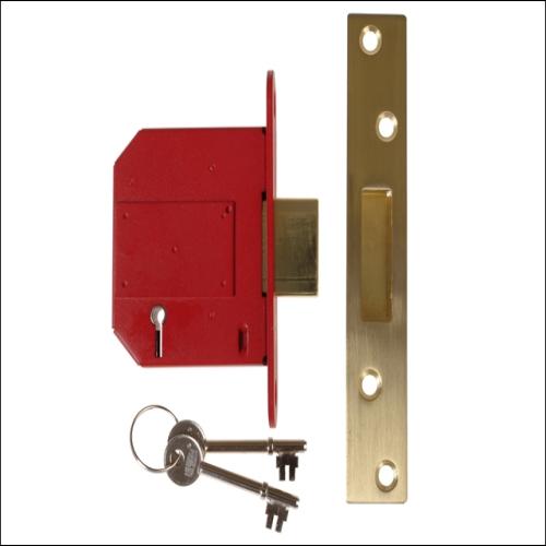 Union Deadlock 81mm 3in Satin Brass Box