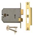 Union 2077-5 Lock Polished Brass 124mm