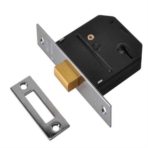 Union Es-dl Deadlock Polished Brass 2.5
