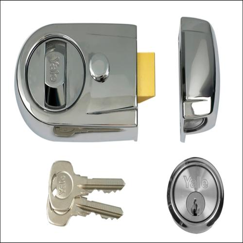 Yale Y3 Nightlatch Modern Black Finish Visi